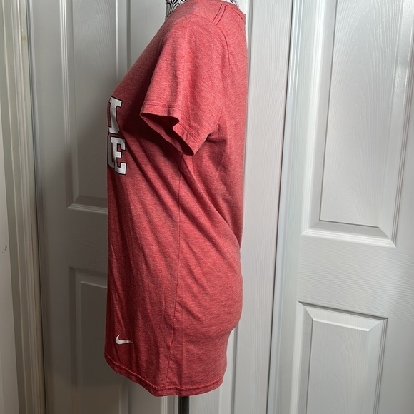Nike W&J College Red White V Neck T Shirt Short Sleeve M - Picture 2 of 5
